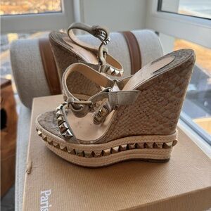 Christian Louboutin Cataclou 140 veau vel/liege embosse